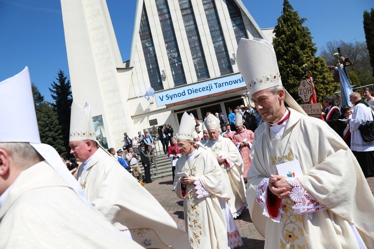 Inauguracja synodu. Nabożeństwo i procesja