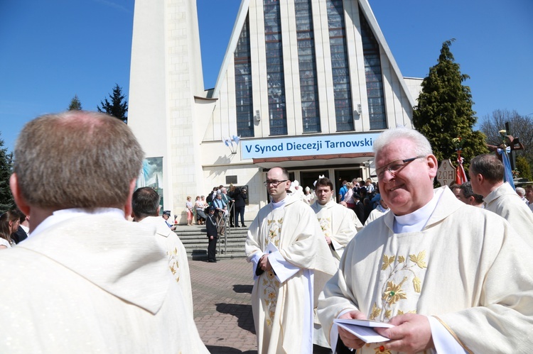 Inauguracja synodu. Nabożeństwo i procesja