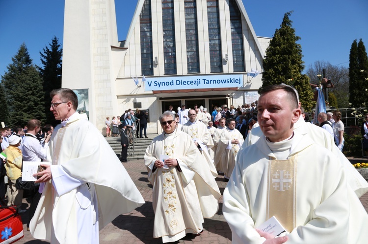 Inauguracja synodu. Nabożeństwo i procesja