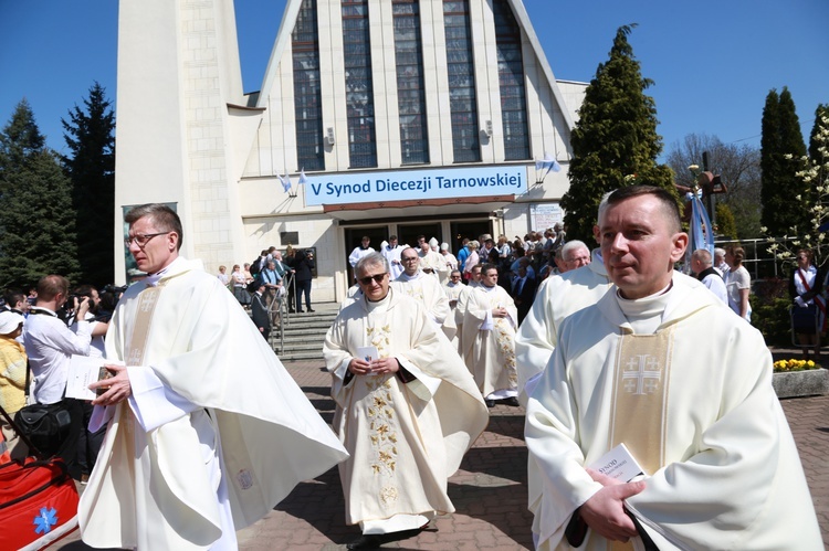 Inauguracja synodu. Nabożeństwo i procesja