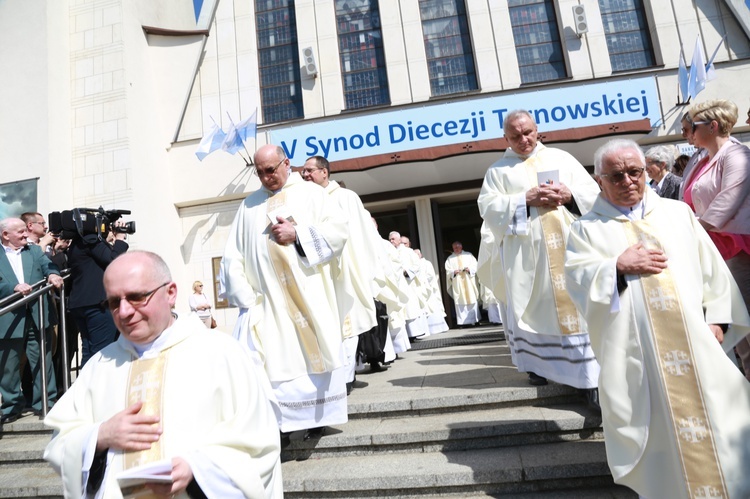 Inauguracja synodu. Nabożeństwo i procesja