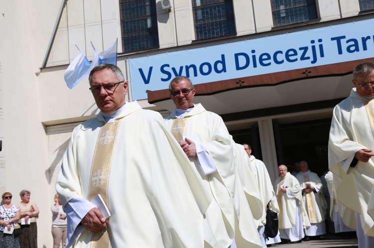 Inauguracja synodu. Nabożeństwo i procesja