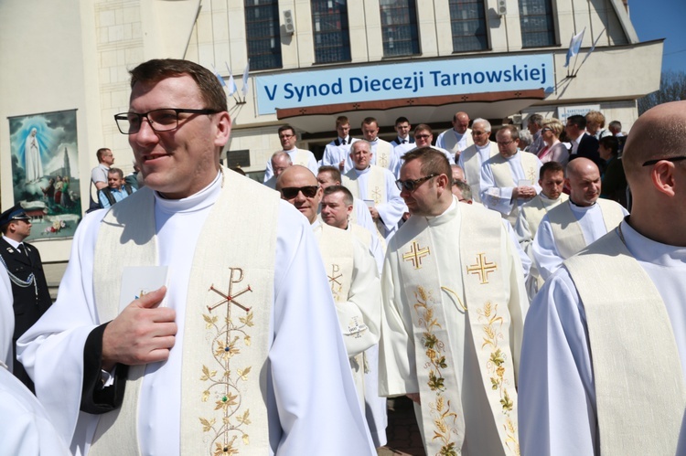 Inauguracja synodu. Nabożeństwo i procesja