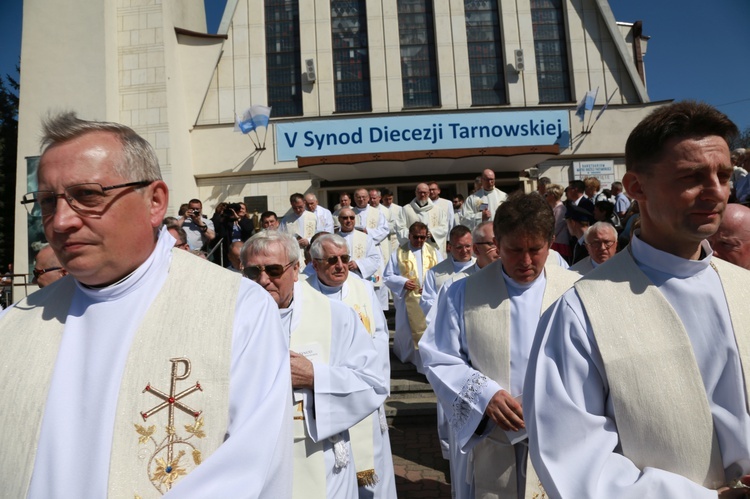 Inauguracja synodu. Nabożeństwo i procesja