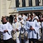 Inauguracja synodu. Nabożeństwo i procesja