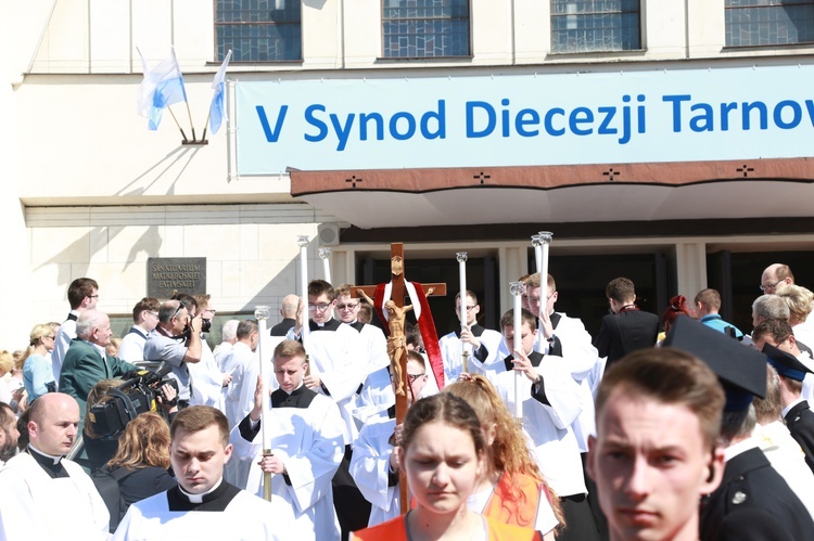 Inauguracja synodu. Nabożeństwo i procesja