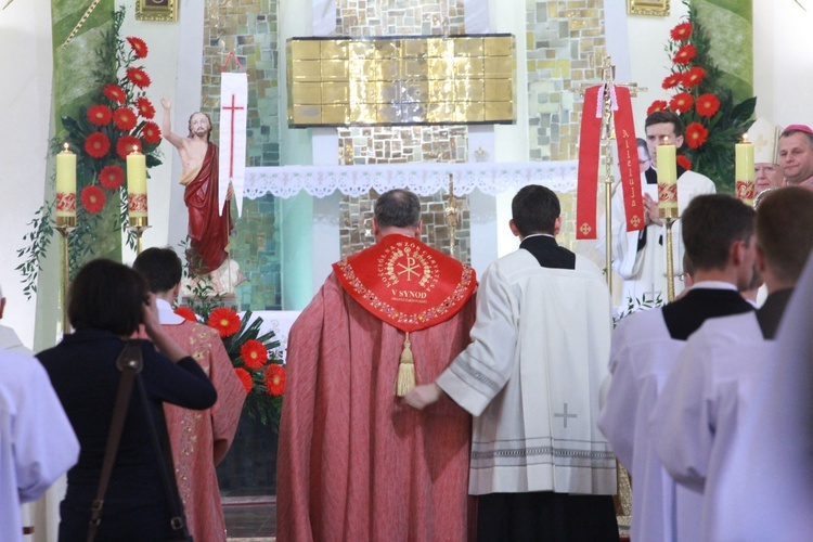 Inauguracja synodu. Nabożeństwo i procesja