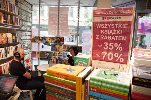 Radio eM w ksiegarni Bookszpan 