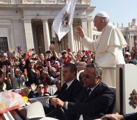 Papież Franciszek do delegacji KUL: Niech was wspiera wasz profesor Karol Wojtyła!