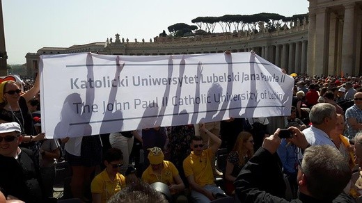Spotkanie delegacji KUL z papieżem Franciszkiem