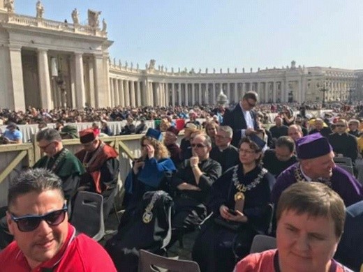 Spotkanie delegacji KUL z papieżem Franciszkiem