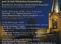 Muzyka w bazylice, Katowice, 6, 13 i 20 maja