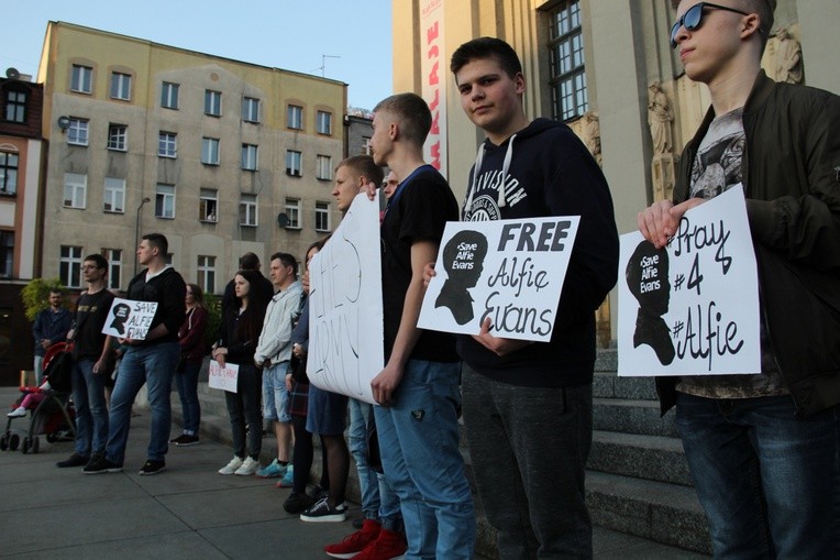 Alfie Evans i modlitwa w Katowicach