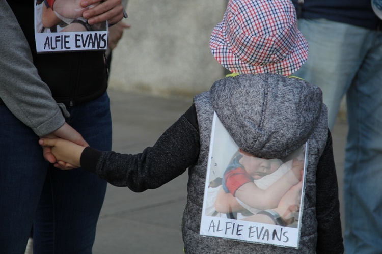 Alfie Evans i modlitwa w Katowicach