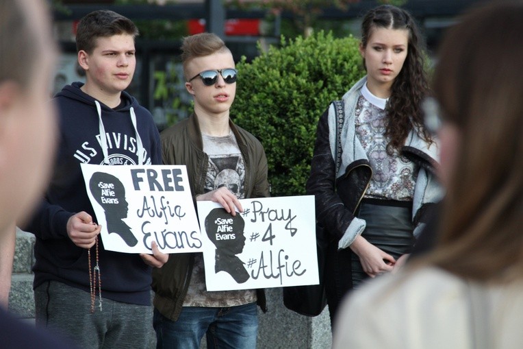 Alfie Evans i modlitwa w Katowicach