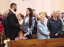 Odnowienie przyrzeczeń podczas Jubileuszy Małżeńskich w maju 2017 roku.