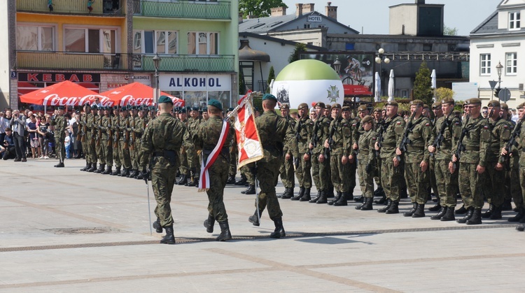 Przysięga wojskowa w Ciechanowie