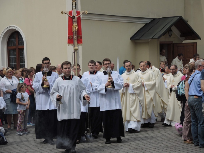 Msza św. pielgrzymów łagiewnickich w Hałcnowie - 2018