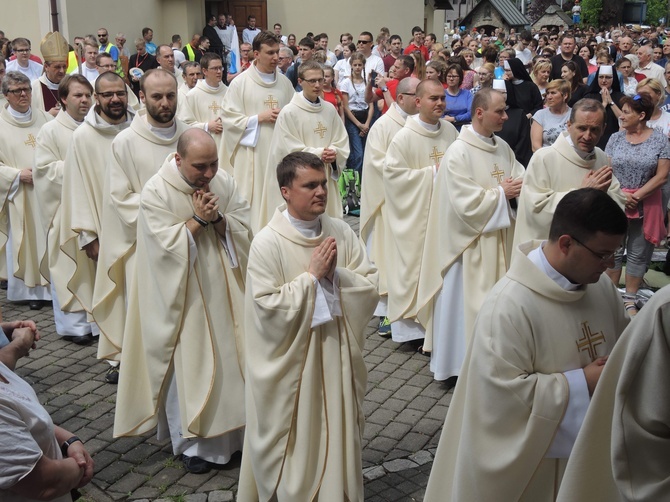 Msza św. pielgrzymów łagiewnickich w Hałcnowie - 2018