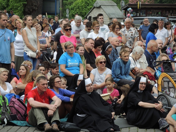 Msza św. pielgrzymów łagiewnickich w Hałcnowie - 2018