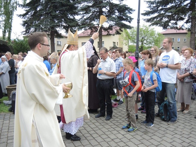 Msza św. pielgrzymów łagiewnickich w Hałcnowie - 2018