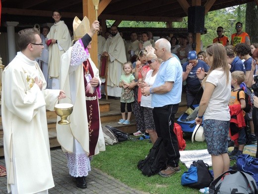 Msza św. pielgrzymów łagiewnickich w Hałcnowie - 2018