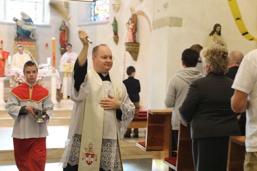 Pielgrzymi z Cieszyna w drodze do Łagiewnik - 2018