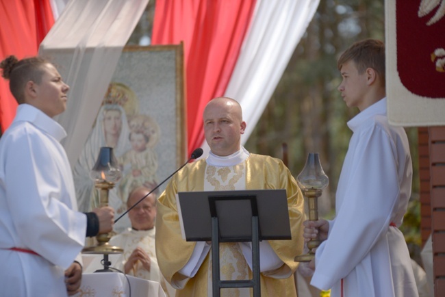 Pielgrzymka strażaków do Wysokiego Koła