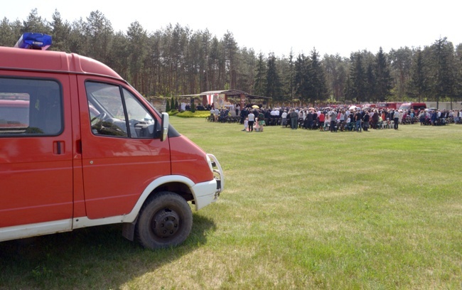 Pielgrzymka strażaków do Wysokiego Koła