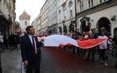 Bicie rekordu długości flagi narodowej Kraków 2018 - cz. 1