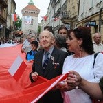 Bicie rekordu długości flagi narodowej Kraków 2018 - cz. 1