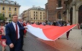 Bicie rekordu długości flagi narodowej Kraków 2018 - cz. 1