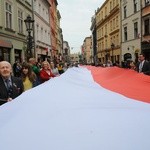 Bicie rekordu długości flagi narodowej Kraków 2018 - cz. 1