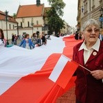 Bicie rekordu długości flagi narodowej Kraków 2018 - cz. 1