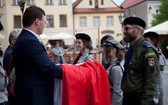 Nietypowo obchodzono Dzień Flagi w Tarnowskich Górach 