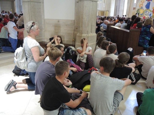 Pielgrzymi łagiewniccy w Centrum św. Jana Pawła II - 2018