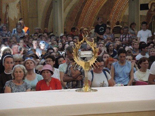 Pielgrzymi łagiewniccy w Centrum św. Jana Pawła II - 2018