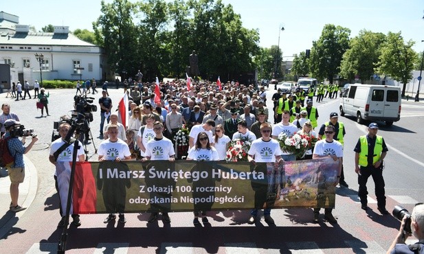 W Warszawie odbył się Marsz św. Huberta