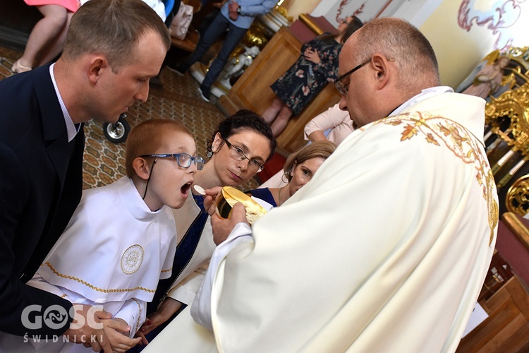 Pierwsza Komunia św. dzieci z Zespołu Szkół Specjalnych w Świdnicy.