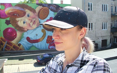◄	Natalia Rak nad tym muralem pracowała 10 dni.