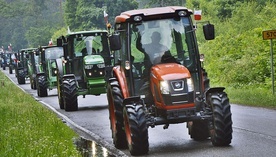 Płońsk. Protest plantatorów truskawek