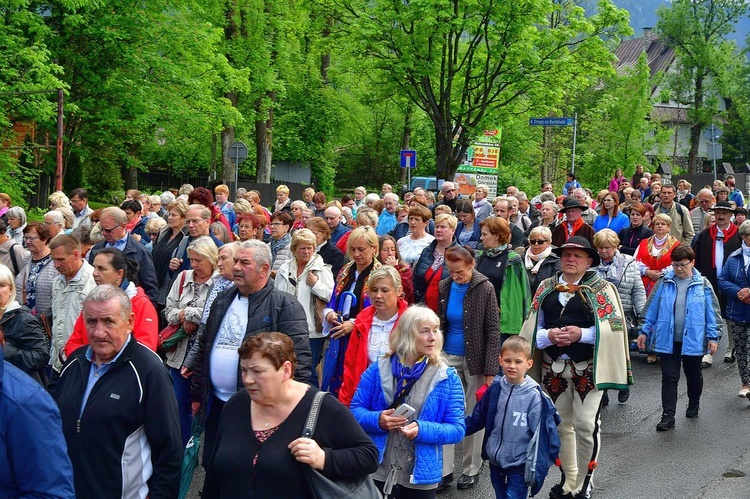 Pani Fatimska na ulicach Zakopanego