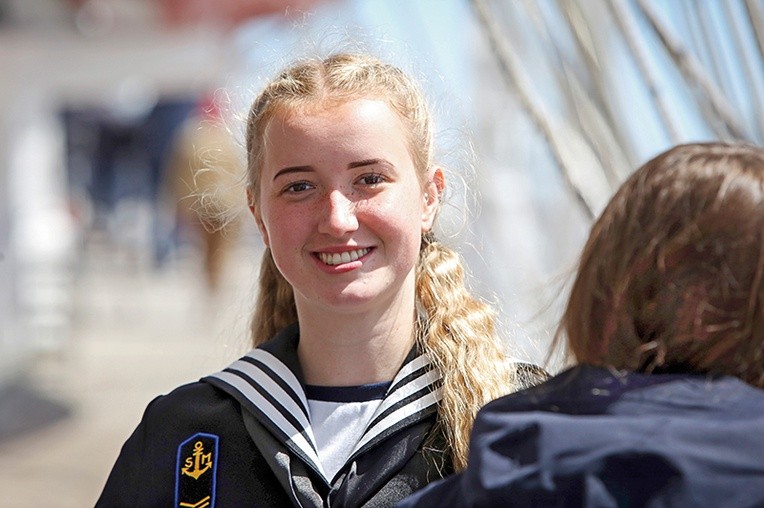 Martyna, praktykantka  ze szkoły morskiej  w Świnoujściu.