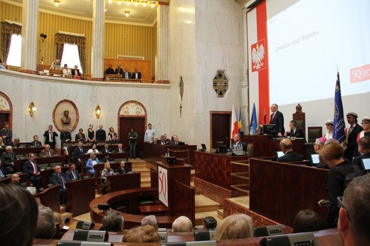 53. sesja Sejmiku Województwa Śląskiego z okazji 50. rocznica powstania Uniwersytetu Śląskiego