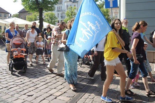 5. Marsz dla Życia i Rodziny w Bielsku-Białej 2018 - na trasie