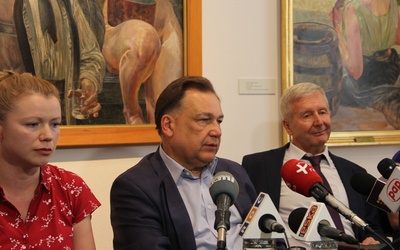 O portrecie Marii Heydel powiedziała Paulina Szymulak-Bugajska. Obok Adam Struzik i Adam Zieleziński, dyrektor Muzeum (z prawej) 