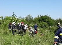 Teren katastrofy zabezpieczyła straż pożarna