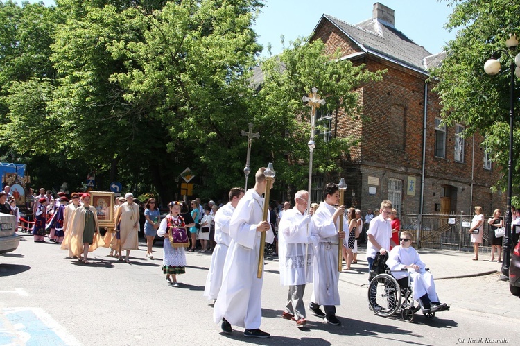 Ciechanów. Boże Ciało w centrum miasta