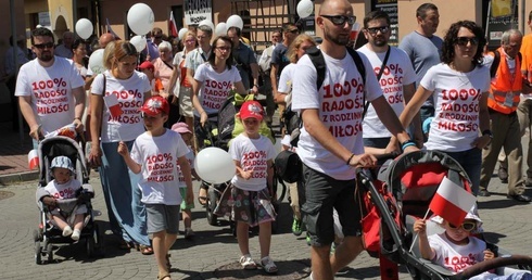 Tak było w ubiegłym roku w Żywcu na pierwszym Marszu dla Życia i Rodziny