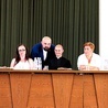 W konferencji uczestniczyli (od lewej): Urszula Wierzbicka, Agnieszka Wójcicka, ks. Damian Drabikowski, ks. Daniel Glibowski, Dagmara Kornacka i Karol Majewski.